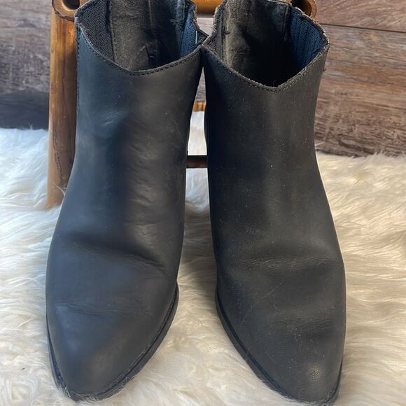 Maine Woods Leather Ladies Ankle Booties, Black, Approx 8M(see description) - Picture 5 of 8